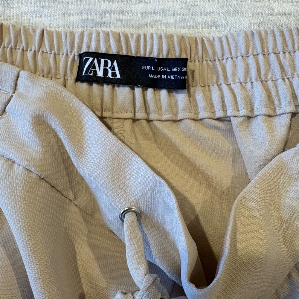 Zara Light Tan Casual Pants